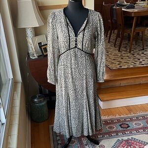 Joie Jena’s black cream floral midi dress, 6